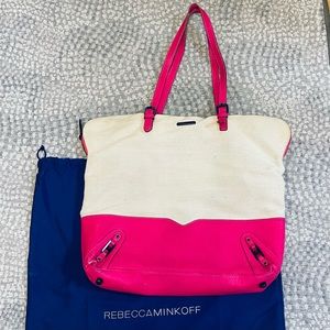 Rebecca Minkoff Canvas Zip Top Tote
